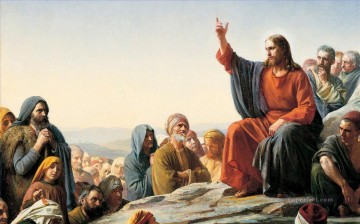 クリスチャン・イエス Painting - 岩の上のキリスト